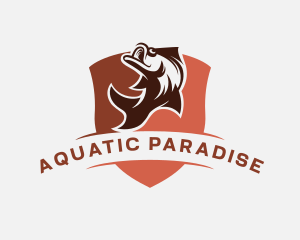 Aquatic Marine Fish logo design