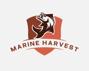 Aquatic Marine Fish logo design