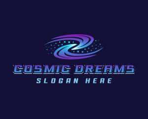 Cosmic Space Galaxy logo design