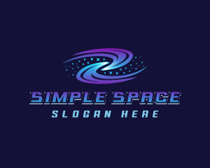 Cosmic Space Galaxy logo design