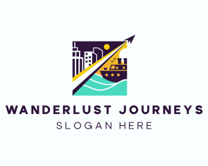 Airplane Cruise Travel logo design