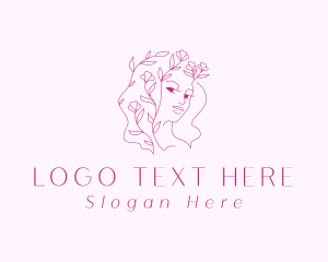 Floral Woman Beauty logo