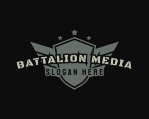 Military Army Shield logo design