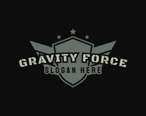 Military Army Shield logo design