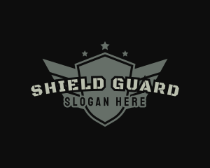 Military Army Shield logo design