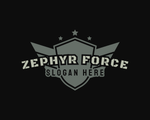 Military Army Shield logo design