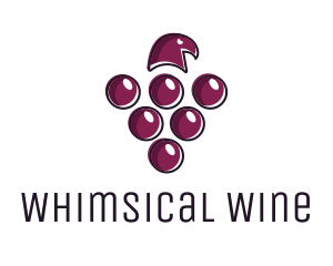 Grape Hawk Vineyard  logo design