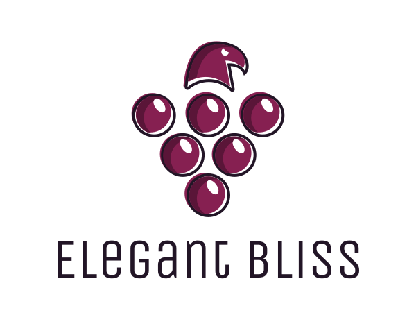 Purple Wine logo example 3
