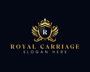 Royal Wings Crown logo design