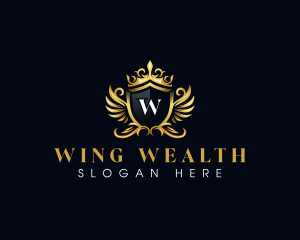 Royal Wings Crown logo design