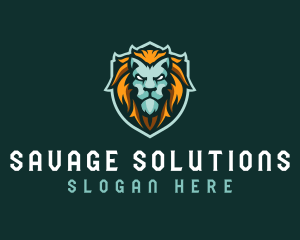 Lion Shield Gaming logo design