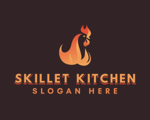 Flame Chicken Grill logo design