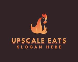 Flame Chicken Grill logo design