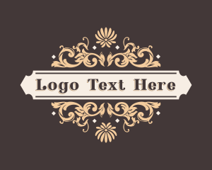 Elegant Luxury Floral Ornament Logo