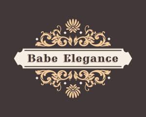 Elegant Luxury Floral Ornament logo design