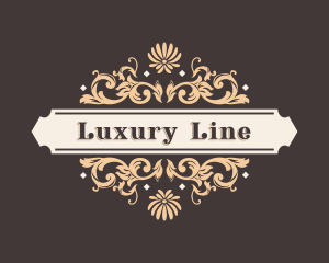 Elegant Luxury Floral Ornament logo design