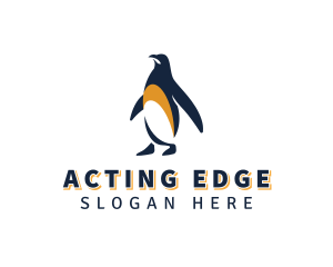 Penguin Bird Animal logo design