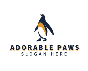 Penguin Bird Animal logo design