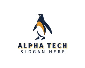 Penguin Bird Animal logo design