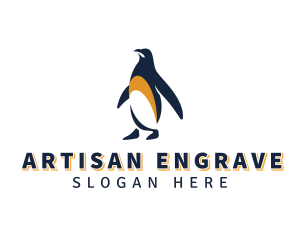 Penguin Bird Animal logo design