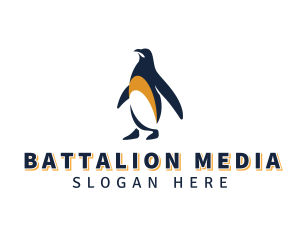 Penguin Bird Animal logo design