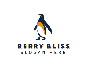 Penguin Bird Animal logo design