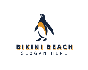 Penguin Bird Animal logo design