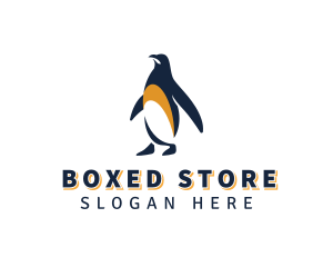 Penguin Bird Animal logo design