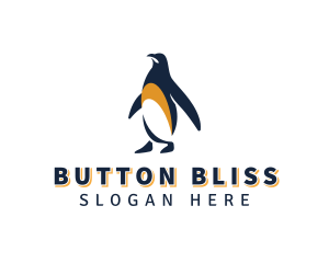 Penguin Bird Animal logo design