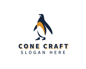 Penguin Bird Animal logo design