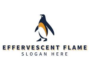 Penguin Bird Animal logo design