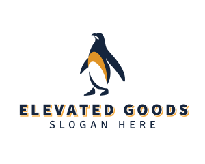 Penguin Bird Animal logo design