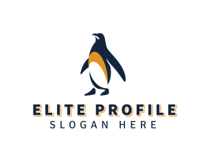 Penguin Bird Animal logo design