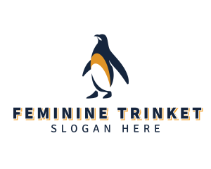 Penguin Bird Animal logo design