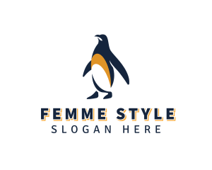 Penguin Bird Animal logo design