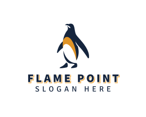 Penguin Bird Animal logo design