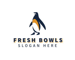 Penguin Bird Animal logo design