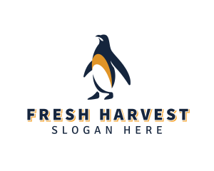 Penguin Bird Animal logo design