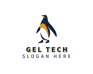 Penguin Bird Animal logo design