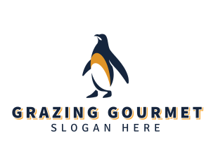 Penguin Bird Animal logo design