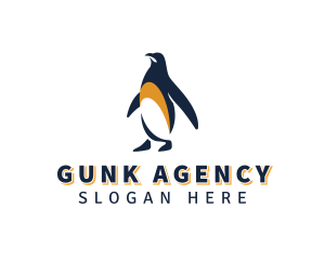 Penguin Bird Animal logo design