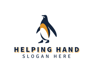 Penguin Bird Animal logo design