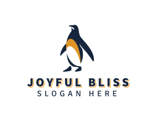 Penguin Bird Animal logo design