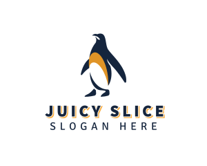 Penguin Bird Animal logo design