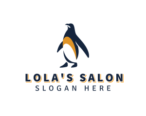 Penguin Bird Animal logo design