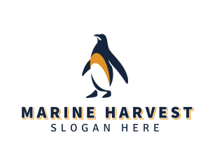 Penguin Bird Animal logo design