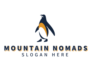 Penguin Bird Animal logo design