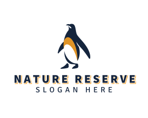 Penguin Bird Animal logo design