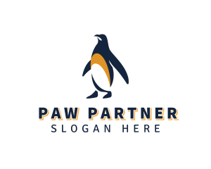 Penguin Bird Animal logo design