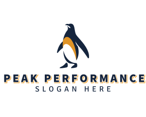 Penguin Bird Animal logo design